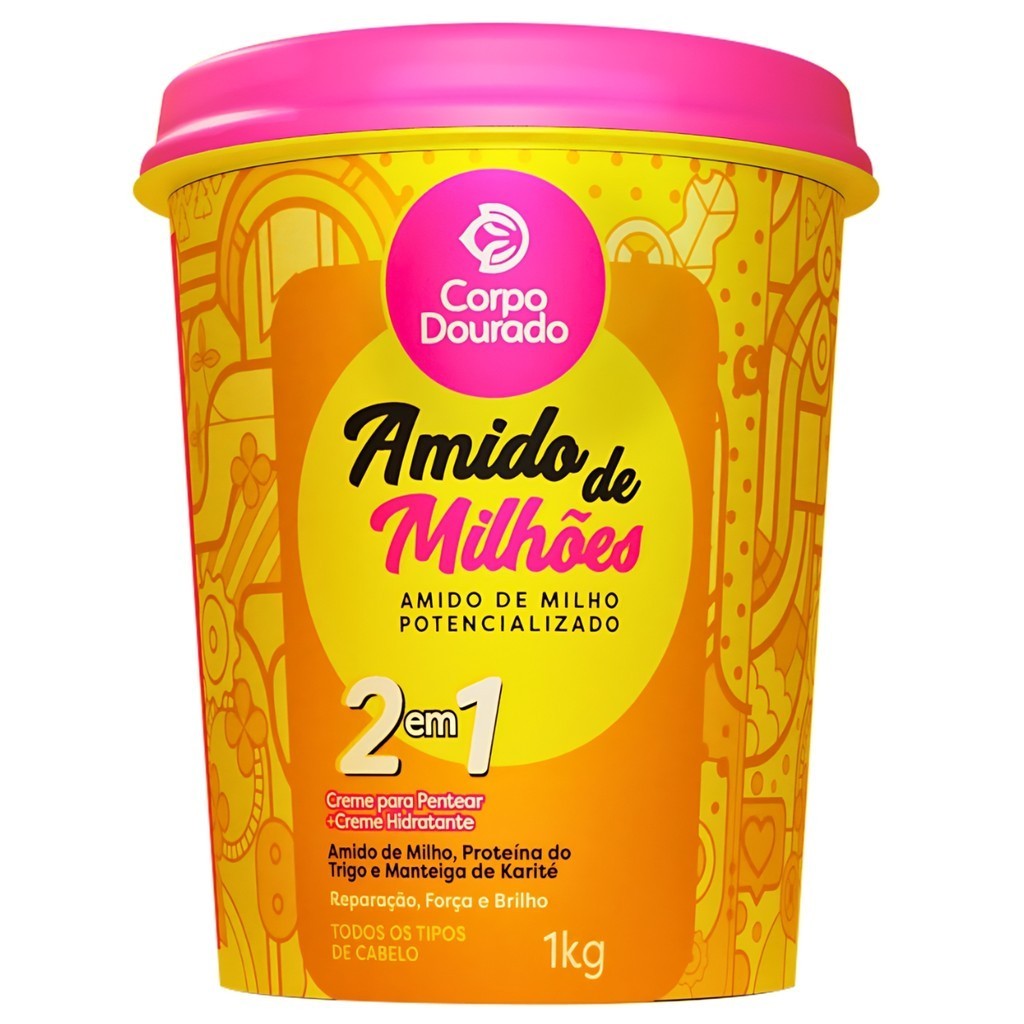 CORPO DOURADO AMIDO DE MILHOES 2 EN 1 1KG