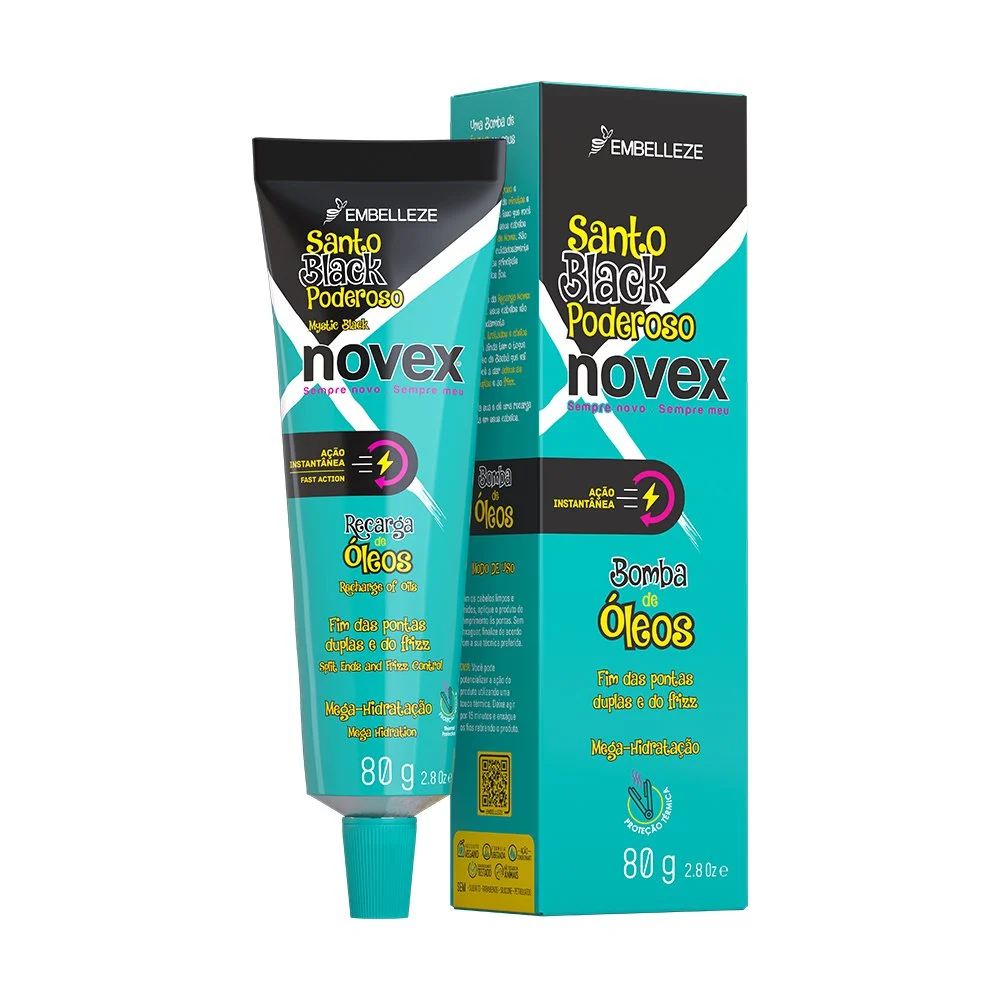 NOVEX  RECARGA SANTO BLACK 80GR