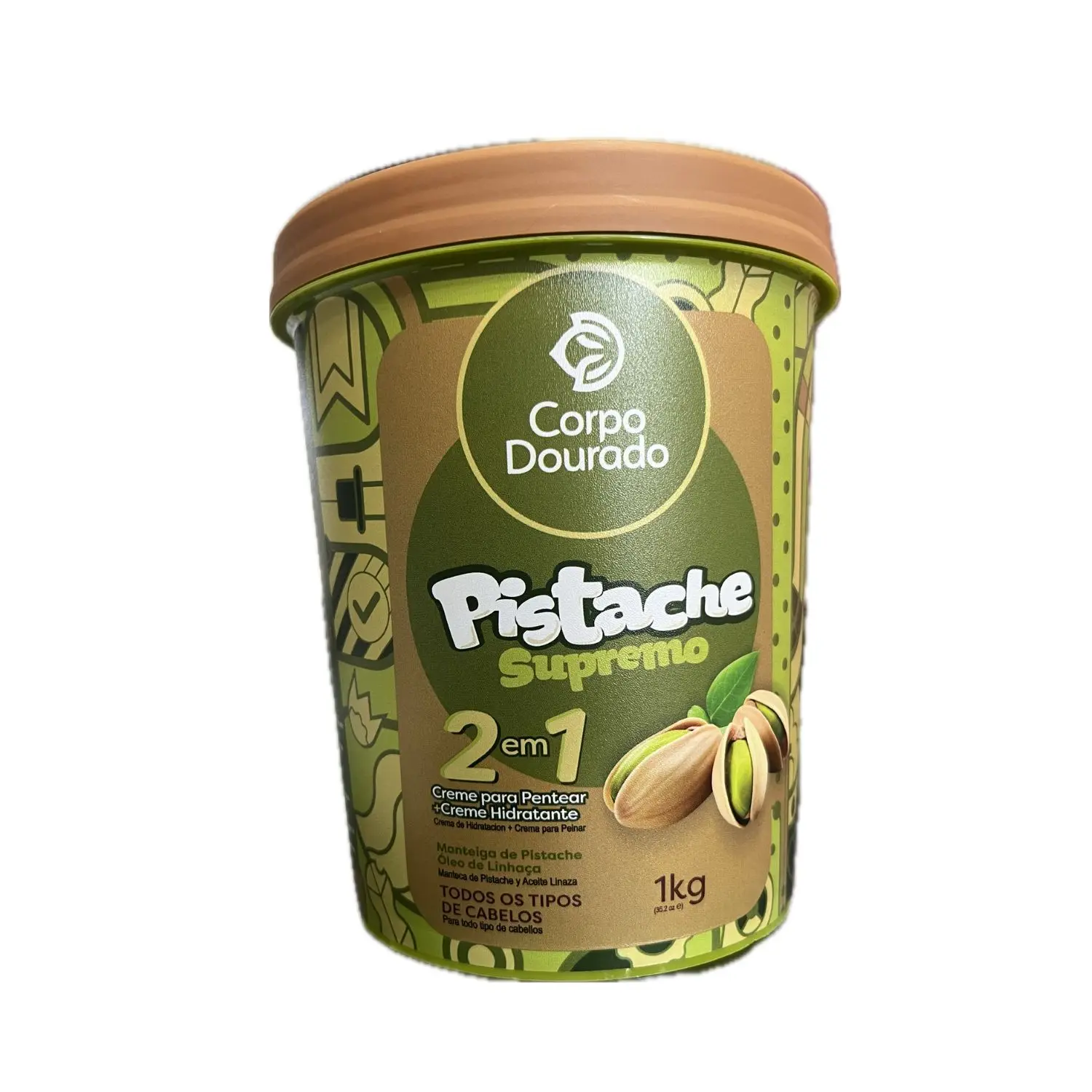 CORPO DOURADO 1KG 2 EN 1 PISTACHE SUPREMO