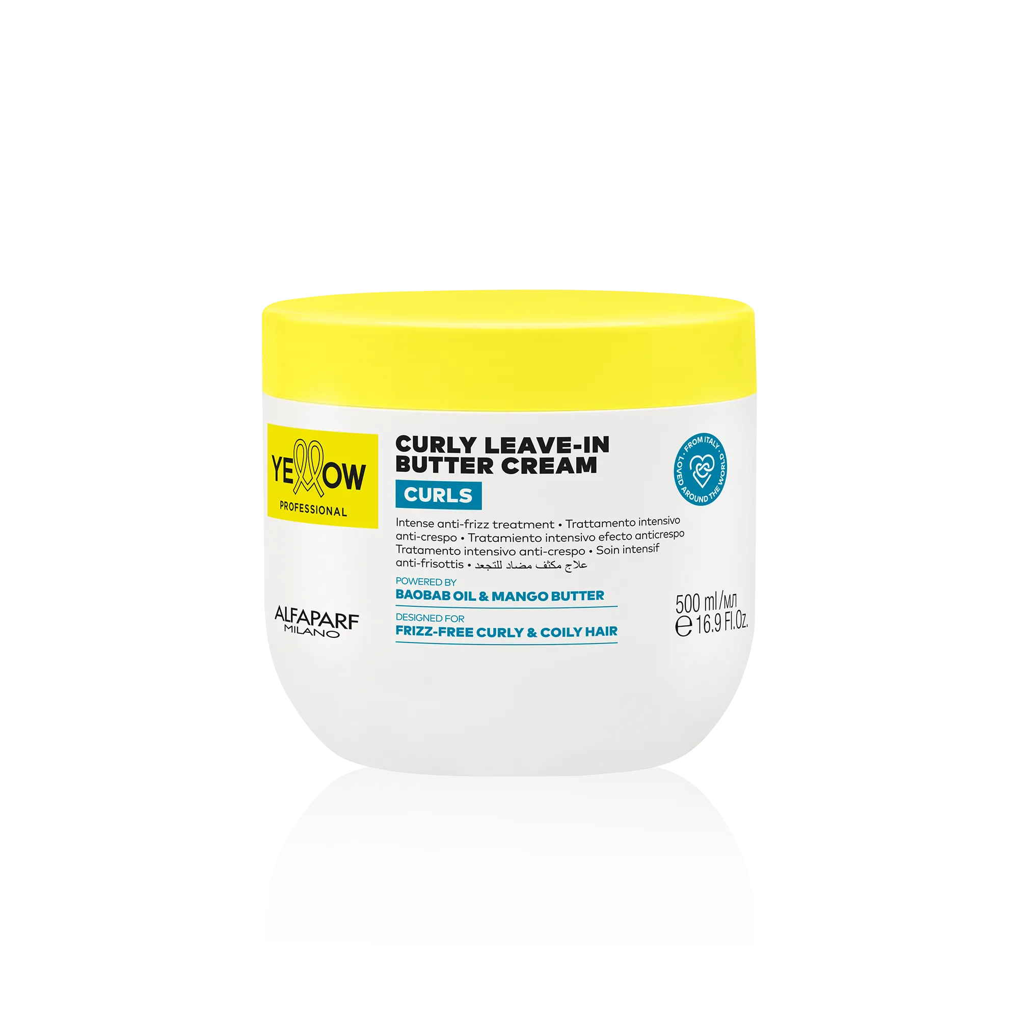 YELLOW CURLY LEAVE-IN BUTTER CREAM 500ML