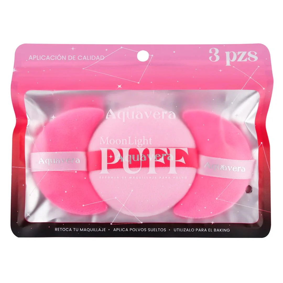 AQUAVERA ESPONJA PUFF MOONLIGHT 3 PCS