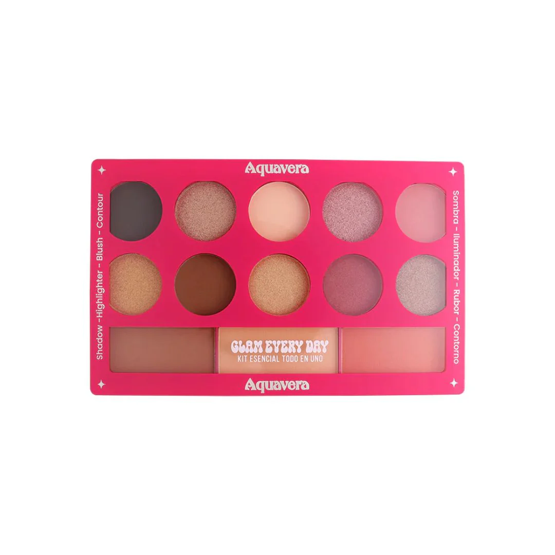 AQUAVERA KIT DE SOMBRA DE OJO GLAM EVERY DAY 3