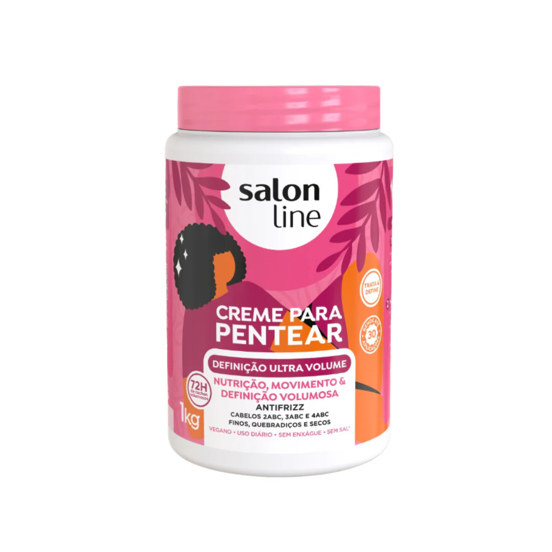 SALON LINE CREMA P/PEINAR DEFINICON ULTRAVOLUMEN 1KG