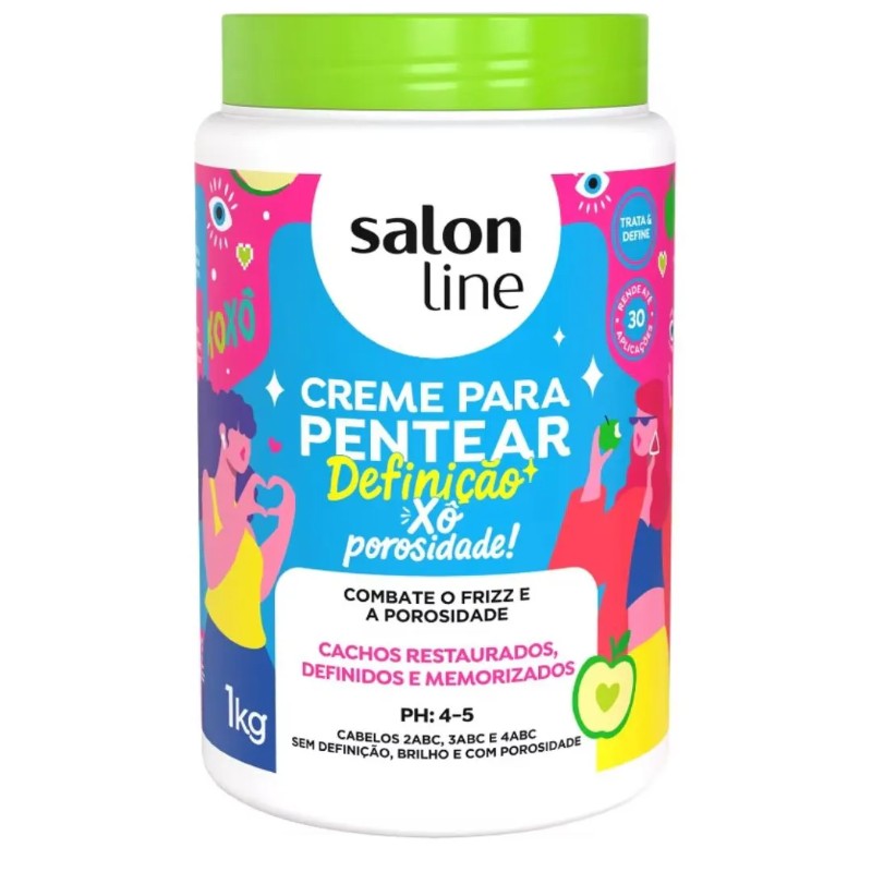 SALON LINE CREMA DE PEINAR 1KG DIFINICAO XO POROSIDADE