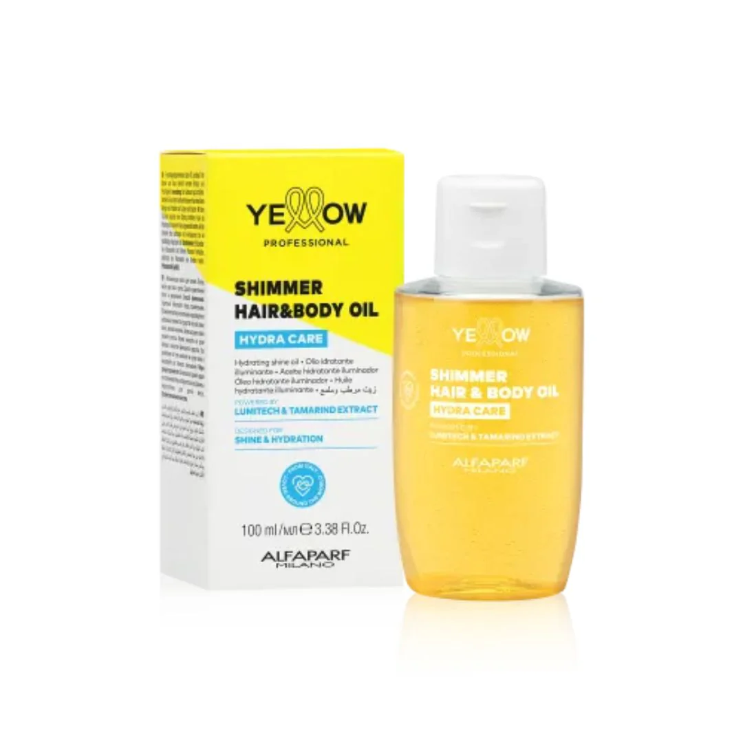 YELLOW HYDRA CARE SHIMMER HAIR & BODY OIL 100ML