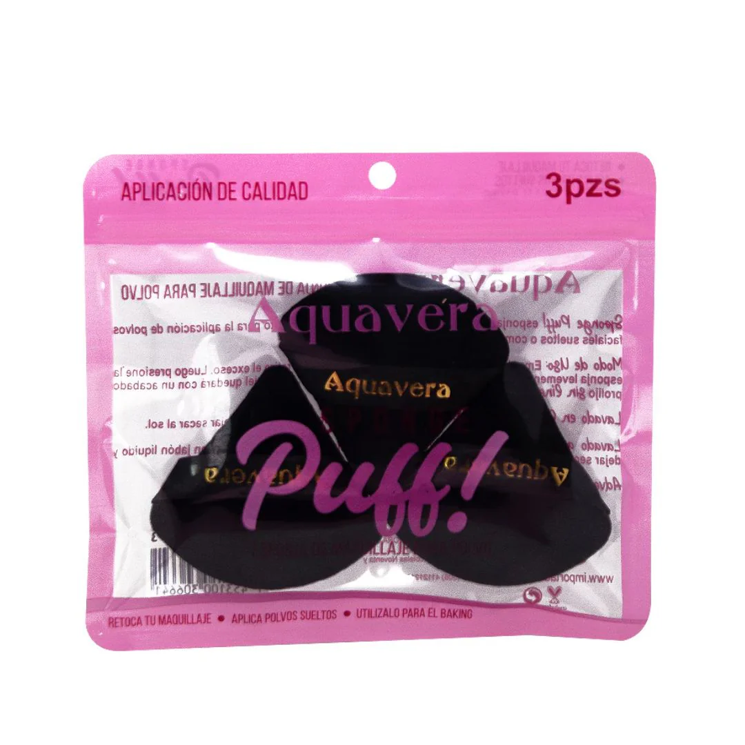 AQUAVERA SPONGE PUFF 3 PIEZAS
