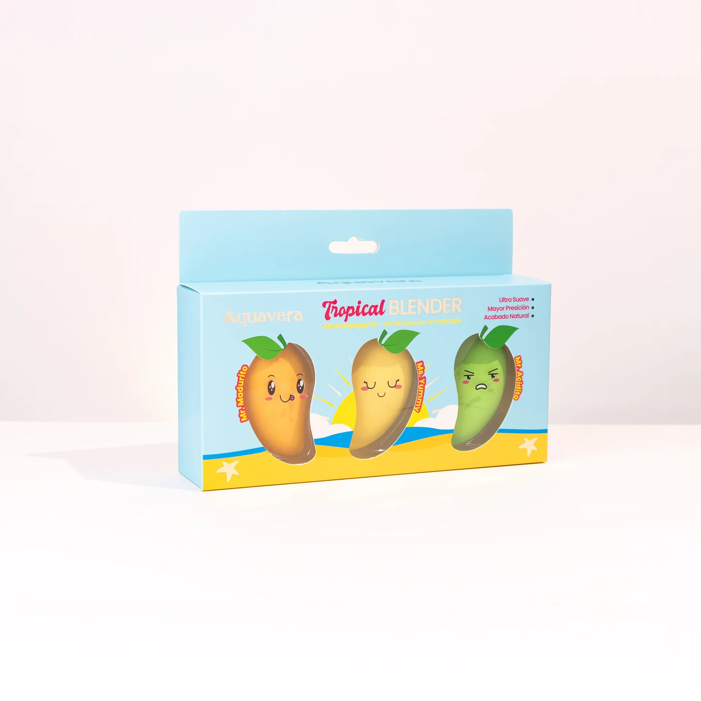 AQUAVERA SET DE ESPONJAS DE MANGO