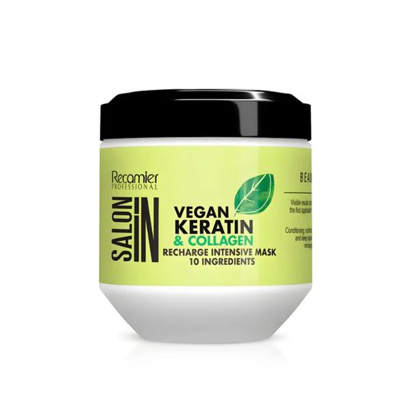 SALON IN VEGAN KERATIN & COLLAGEN RECHARGE INTENSIVE MASK 500G
