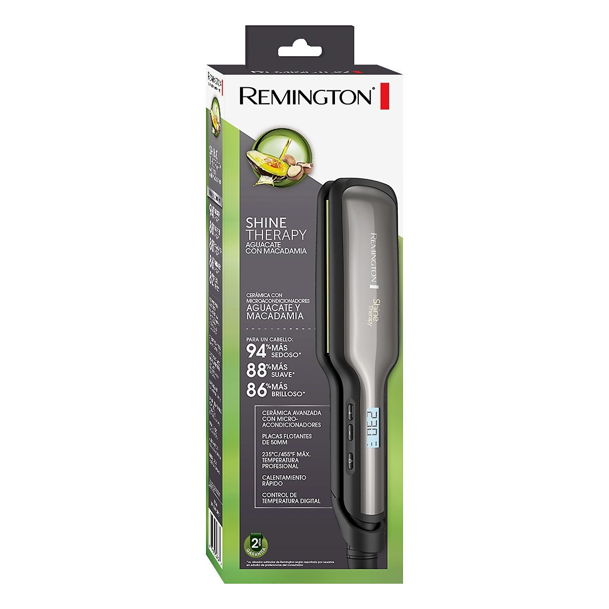 REMINGTON PLANCHA AGUACATE CON MACADAMIA S9980