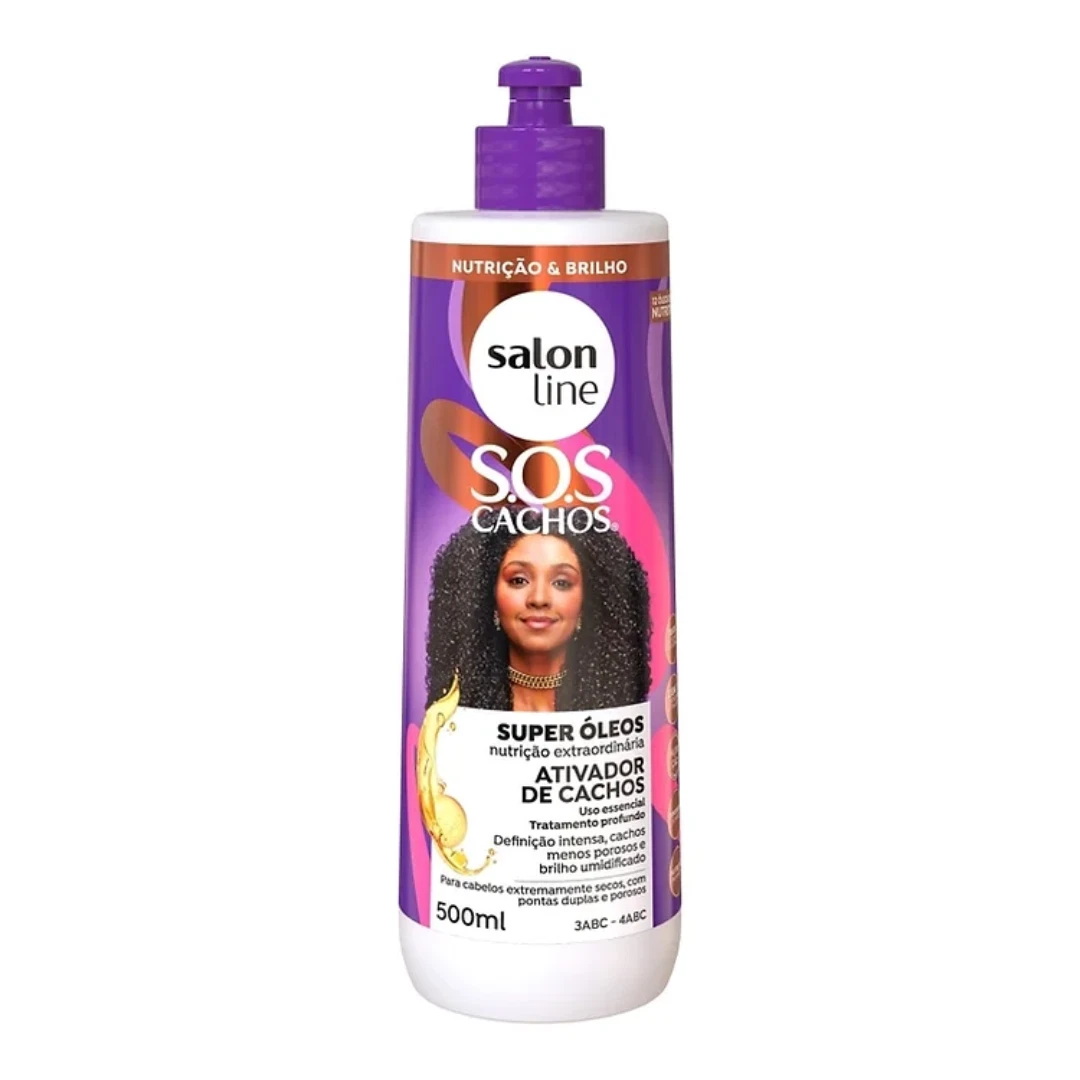 SALON LINE ACTIVADOR DE CACHOS SUPER OLEOS 500ML