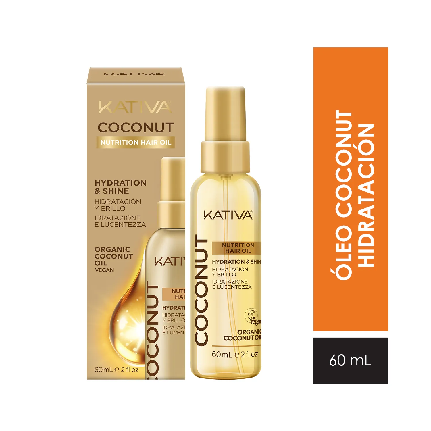 KATIVA COCONUT HYDRATION & SHINE 60ML