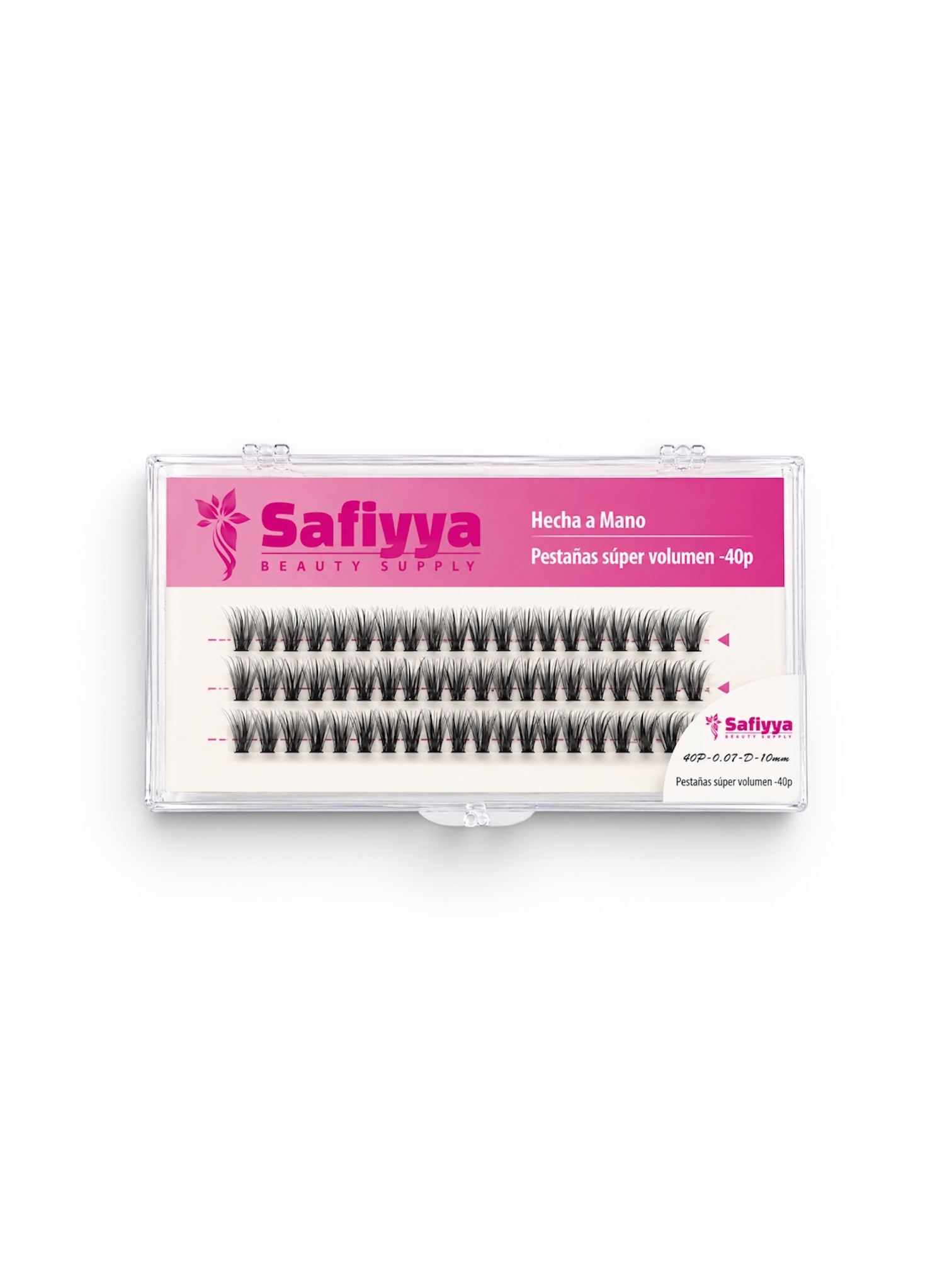 PESTAÑAS SAFIYYA 40P ROSADAS