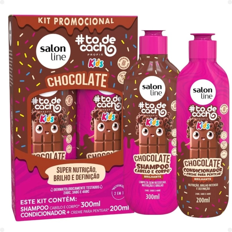 SALON LINE KIT CHOCOLATE KIDS SHA+ACOND