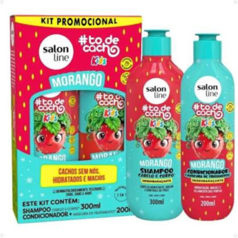 SALON LINE KIT MORANGO KIDS SHAMP+ACOND