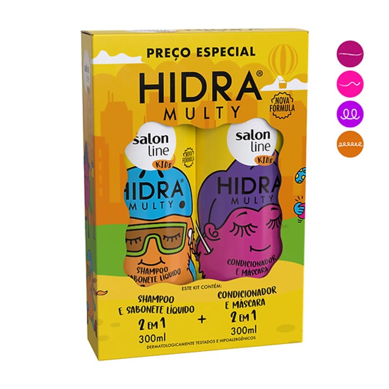 SALON LINE KIT MULTY HYDRA KIDS SHAM+ACOND