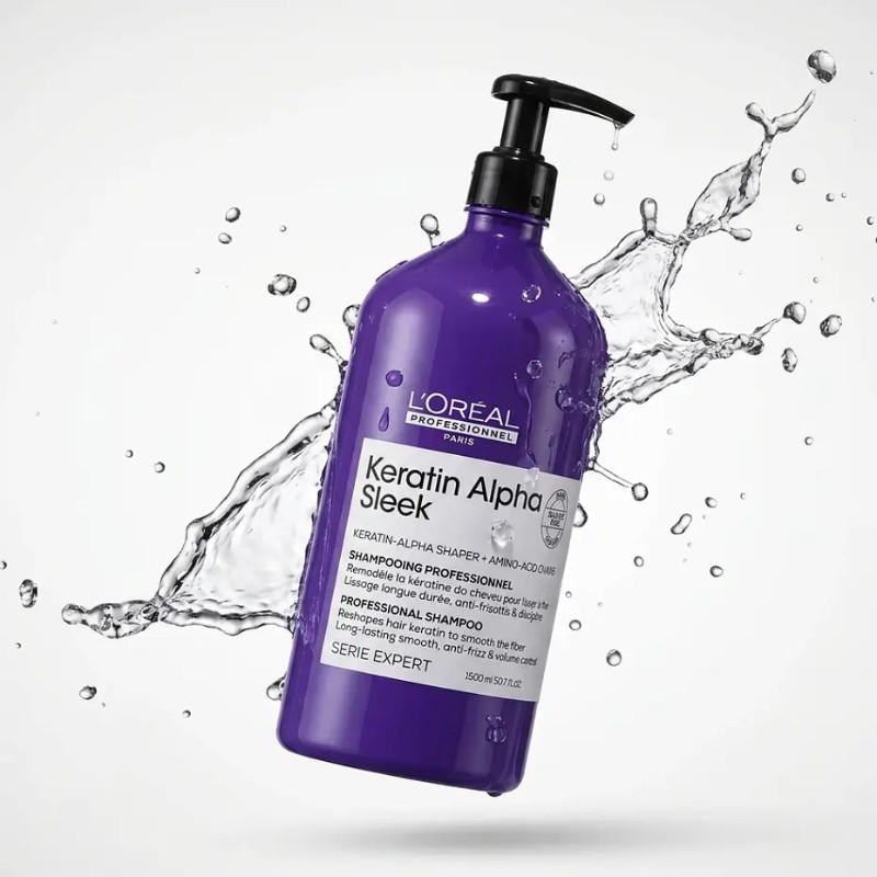 LOREAL KERATIN ALPHA SLEEK SHAMPOO 1500ML